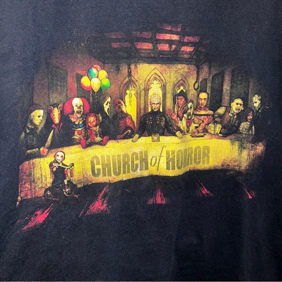 Get Down Art Church of Horror Size L Black T-Shirt - Picture 2 of 4